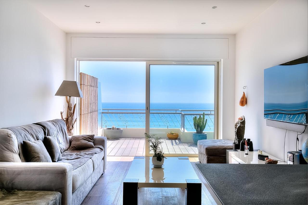 Ferienwohnung Le Florentina, Dernier Etage Avec Terrasse, Vue Sur La Baie Des Anges Nizza Exterior foto